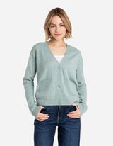 Kardigán - Viszkózkeverék - türkiz