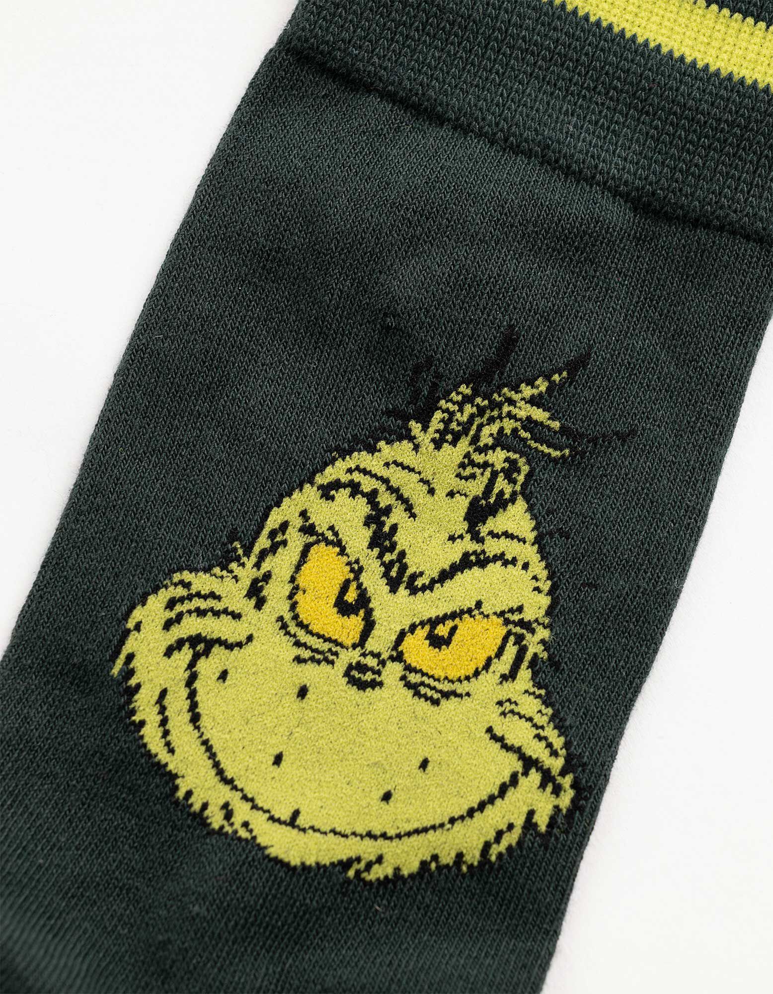 Socken - The Grinch - Dunkelgr&uuml;n