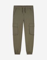 Cargohose - Jersey - dunkelgrün