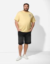 Póló - Hátul nyomtatott minta - világos sárga