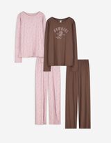 Ensemble pyjama (T-shirt et pantalon) - bronze