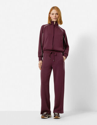 Jogpants - Weites Bein - Lila