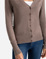 kardigan - Regular Fit - brazowy