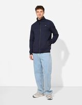 Sweatjacke - Stehkragen - dunkelblau