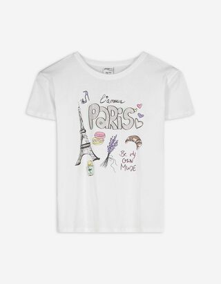 T-Shirt - Print - weiß T-Shirt - Print - weiß