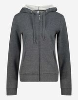 Felpa con cappuccio - Cappuccio con coulisse - grigio scuro