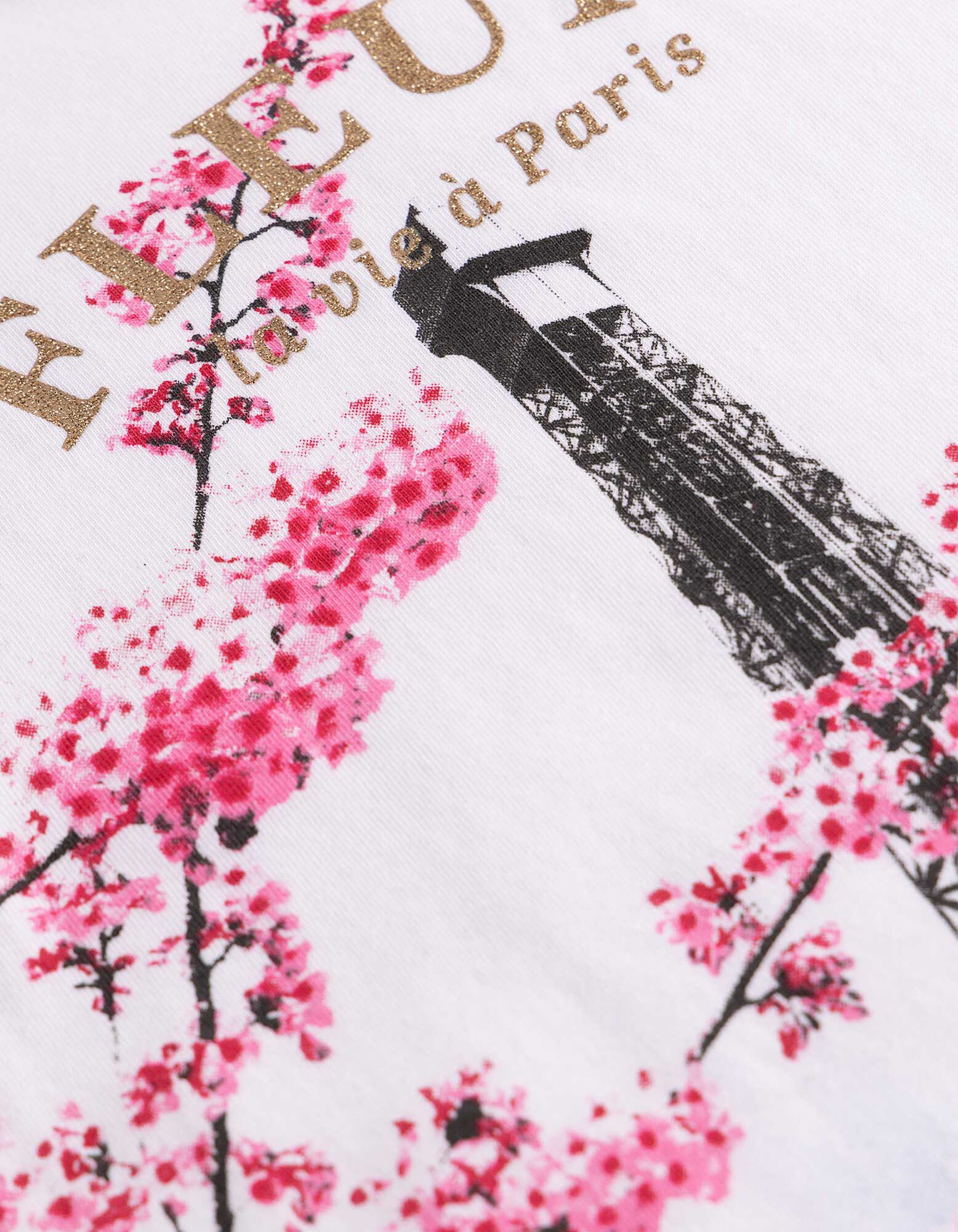 T-Shirt - Frontprint - Wei&szlig;