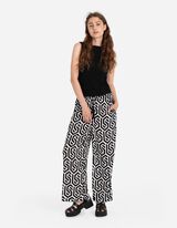 Top - Aspetto grinzoso - nero