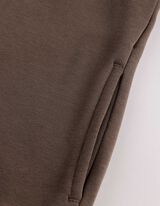 Hoodie - Print - Braun