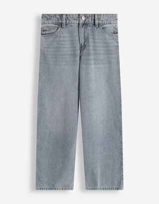 Dž&iacute;ny - Plandav&yacute; střih Baggy Fit - svetle  modra