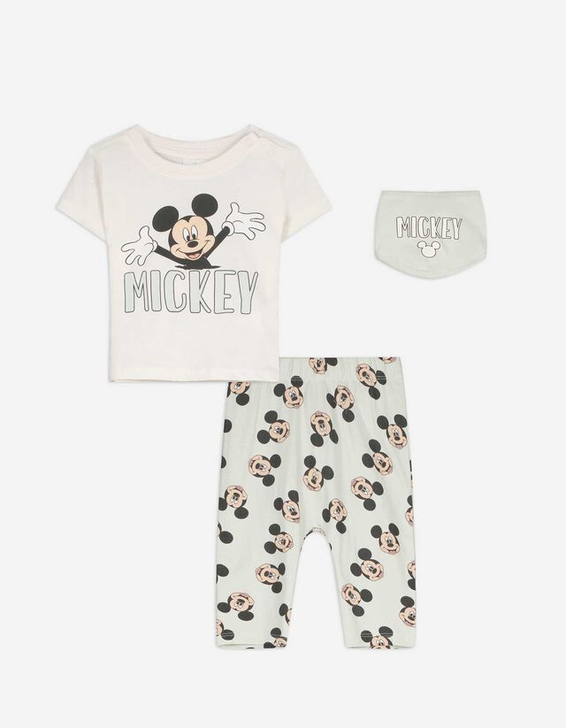 Set aus T-Shirt und Hose - Mickey Mouse - weiß