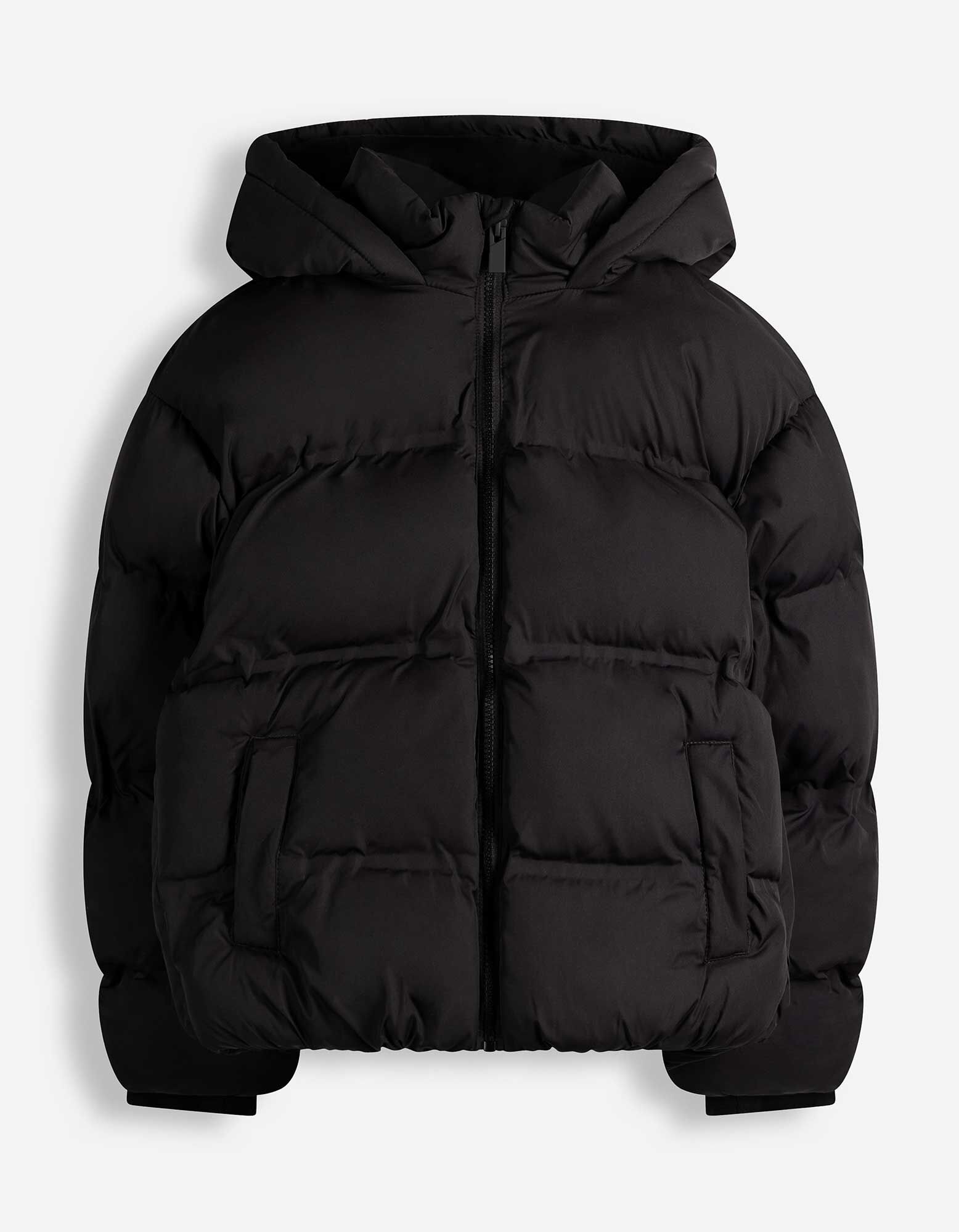 Steppjacke - einfarbig - Schwarz