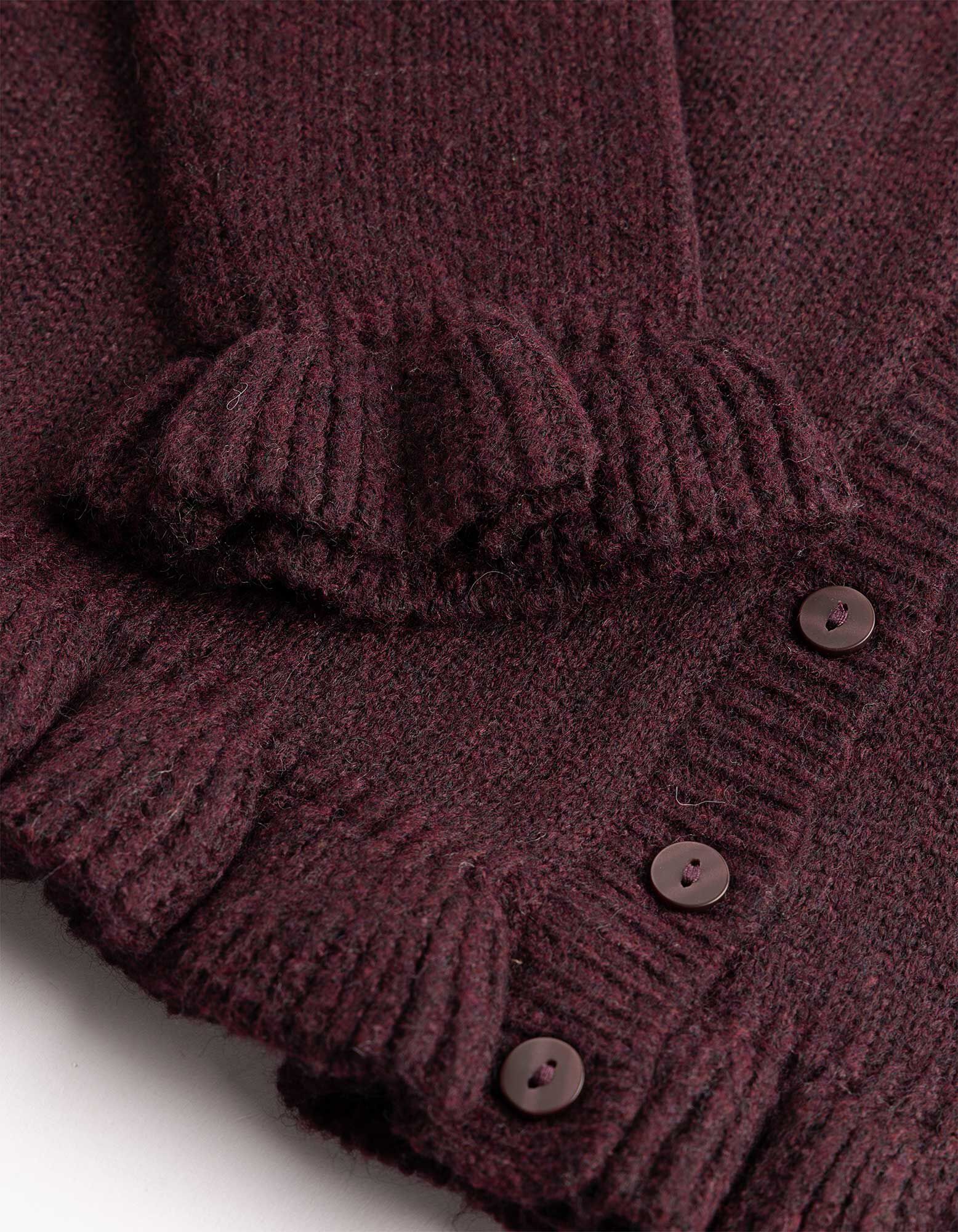 Cardigan - Knopfleiste - Lila