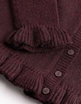 Cardigan - Knopfleiste - Lila
