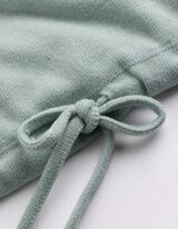 Propínací mikina - Šňůrka - tyrkysova