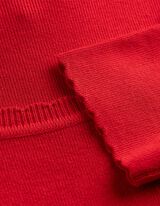 Strickshirt - Viskose-Mix - rot