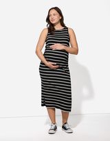 Umstandskleid - einfarbig - schwarz