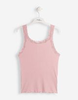 Tanktop - Met kant - Paars