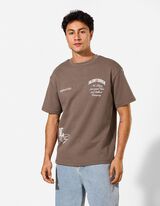 T-Shirt - Relax Fit - Braun