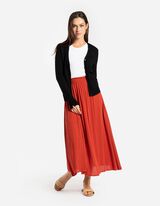 Pleteni kardigan - LENZING&trade; ECOVERO&trade; - crno