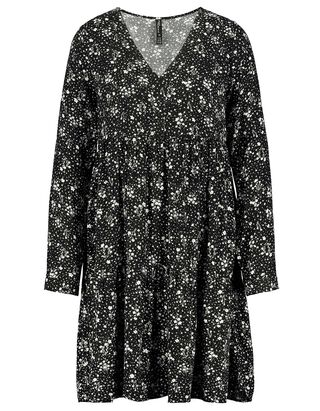 Damen Stufenkleid mit floralem Muster
