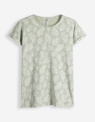 T-Shirt - Allover-Muster - gr&uuml;n