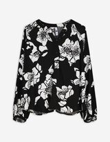 Bluza - Leopardski vzorec - crna