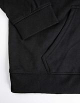 Sweatvest - Capuchon met tunnelkoord - zwart