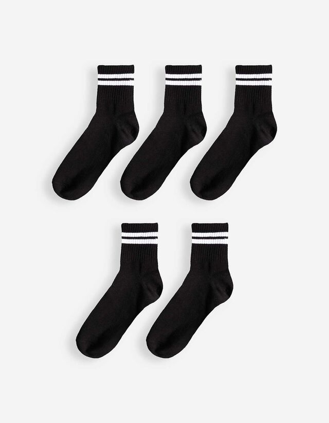 nachhaltige 30 Paar Unisex Bio-Baumwoll-Socken schlichte Sneaker-Socken