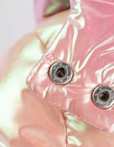 Dygsniuota striukė - Spalvų gradientas - ryskiai rozinis