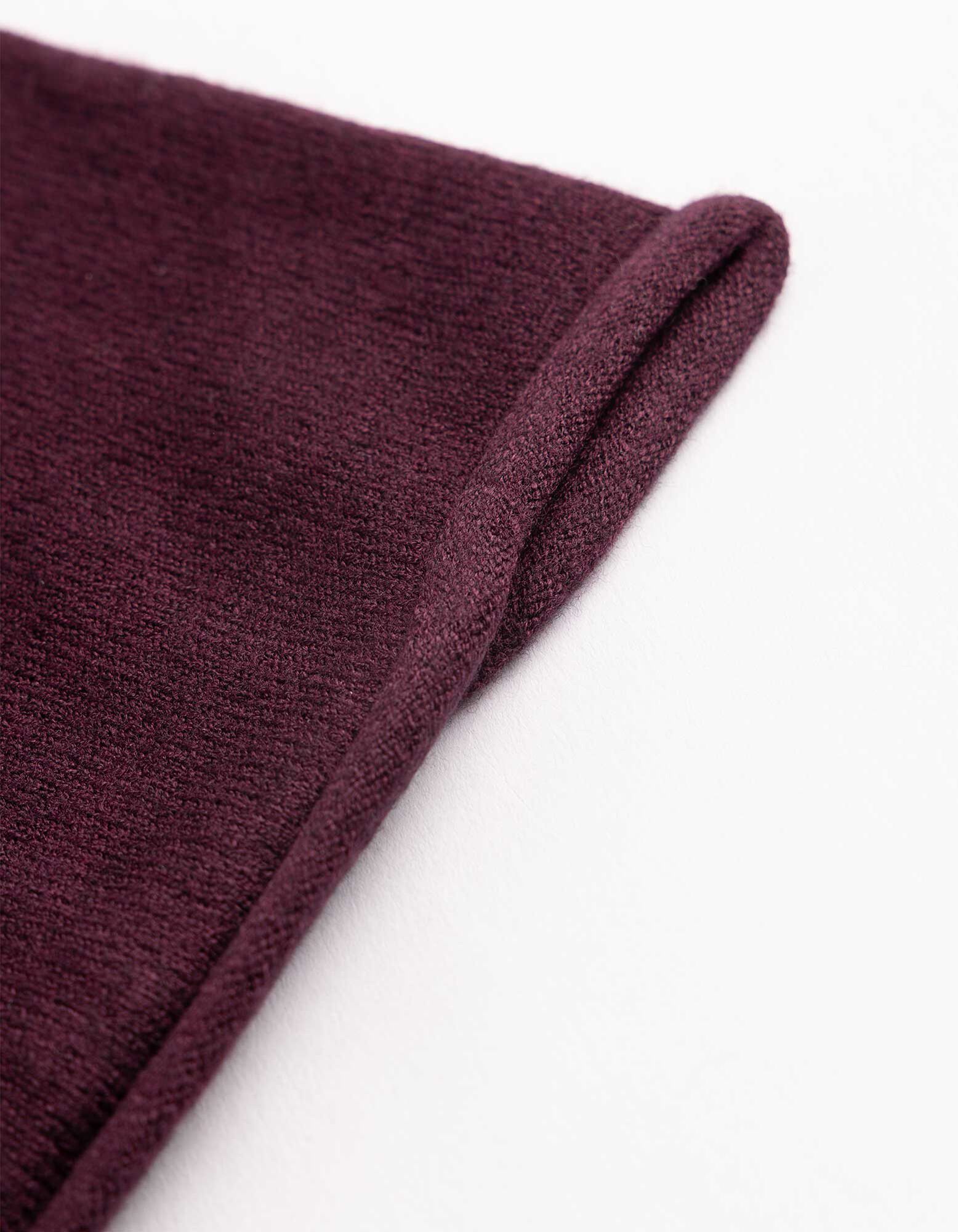 Beanie - einfarbig - Dunkelrot