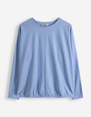 T-shirt &agrave; manches longues - Manches chauve-souris - Bleu clair