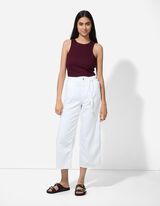 Top - Žebrová struktura - tm. lila