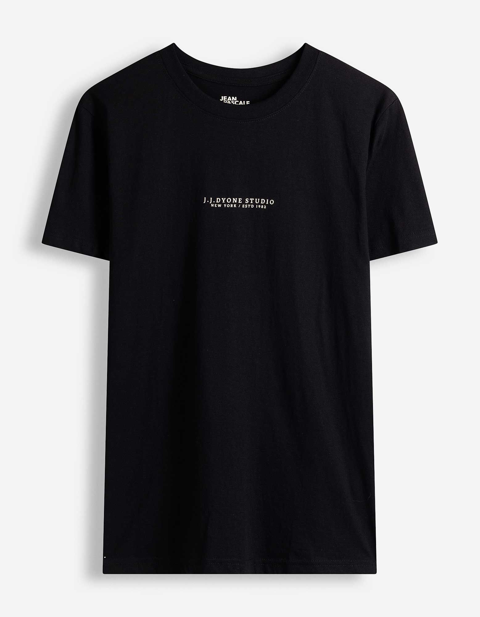 T-shirt - Impression au dos - noir