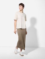 Szoknya - Viszkózkeverék - sötétszürke