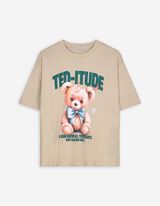 T-Shirt - Animal-Muster - beige