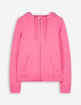 Tepláková bunda - Kapucňa s tunelovým sťahovaním - pink