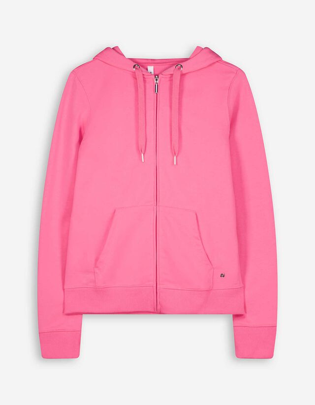 Tepláková bunda - Kapucňa s tunelovým sťahovaním - pink