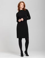 sukienka midi - dopasowany - czarny