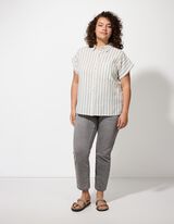 Hemdbluse - Hemdkragen - weiß