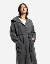 Dlh&yacute; kardig&aacute;n - Opasok na previazanie - tmavoseda