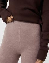 legginsy - efekt termiczny - Beżowy