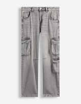 Cargo broek - Baggy fit - grijs