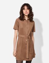 Abito - Imitazione di camoscio - marrone