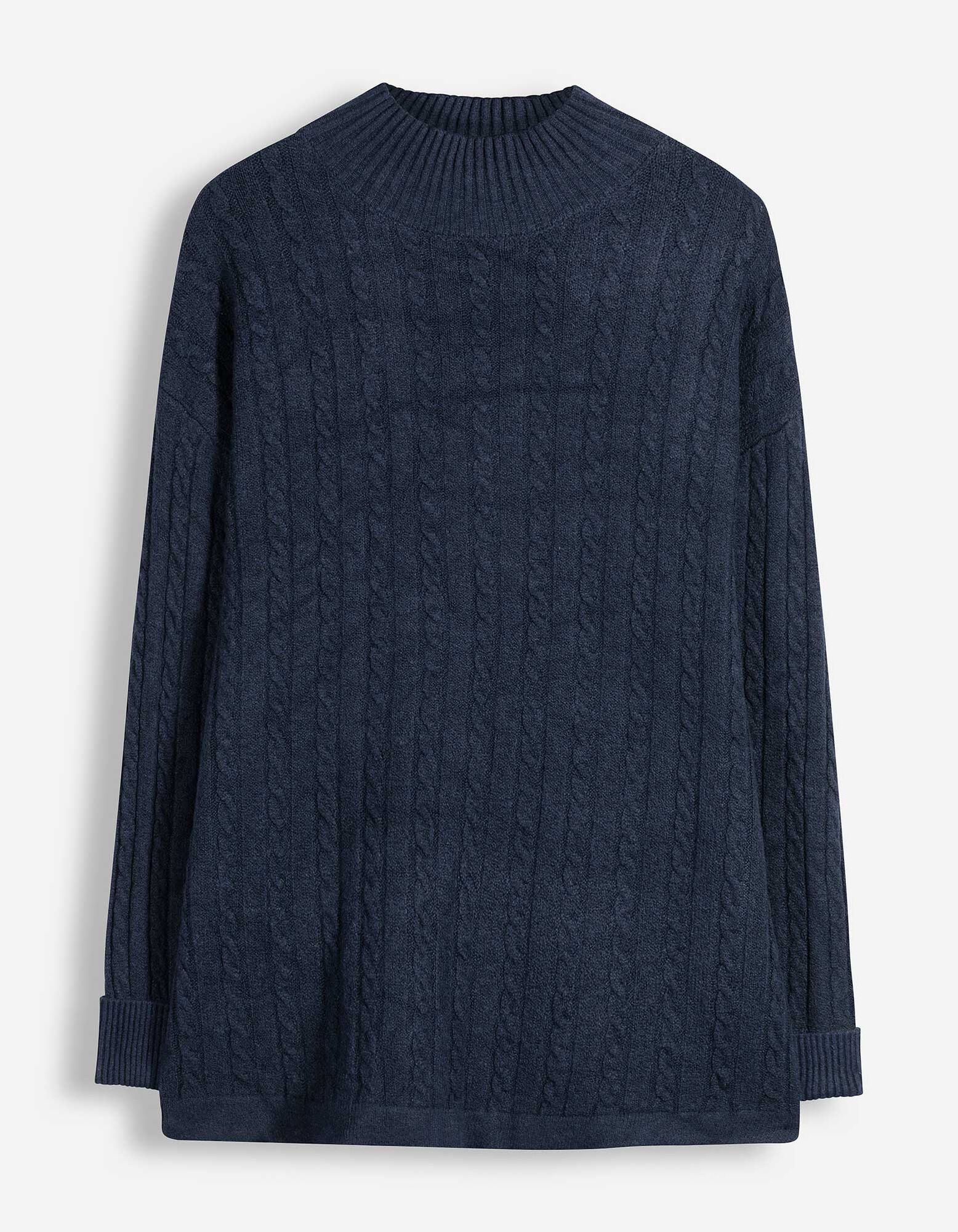 Pullover - Rollkragen - Dunkelblau