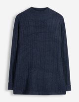 Pullover - Rollkragen - Dunkelblau