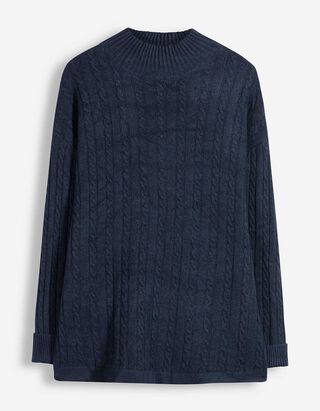 Pullover - Rollkragen - Dunkelblau