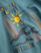 Shirt - Frontprint - blau