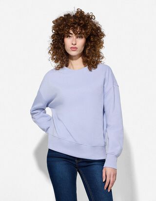 Mikina - Oversized Fit - svetlomodra