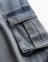 Cargohose - Loose Fit - blau